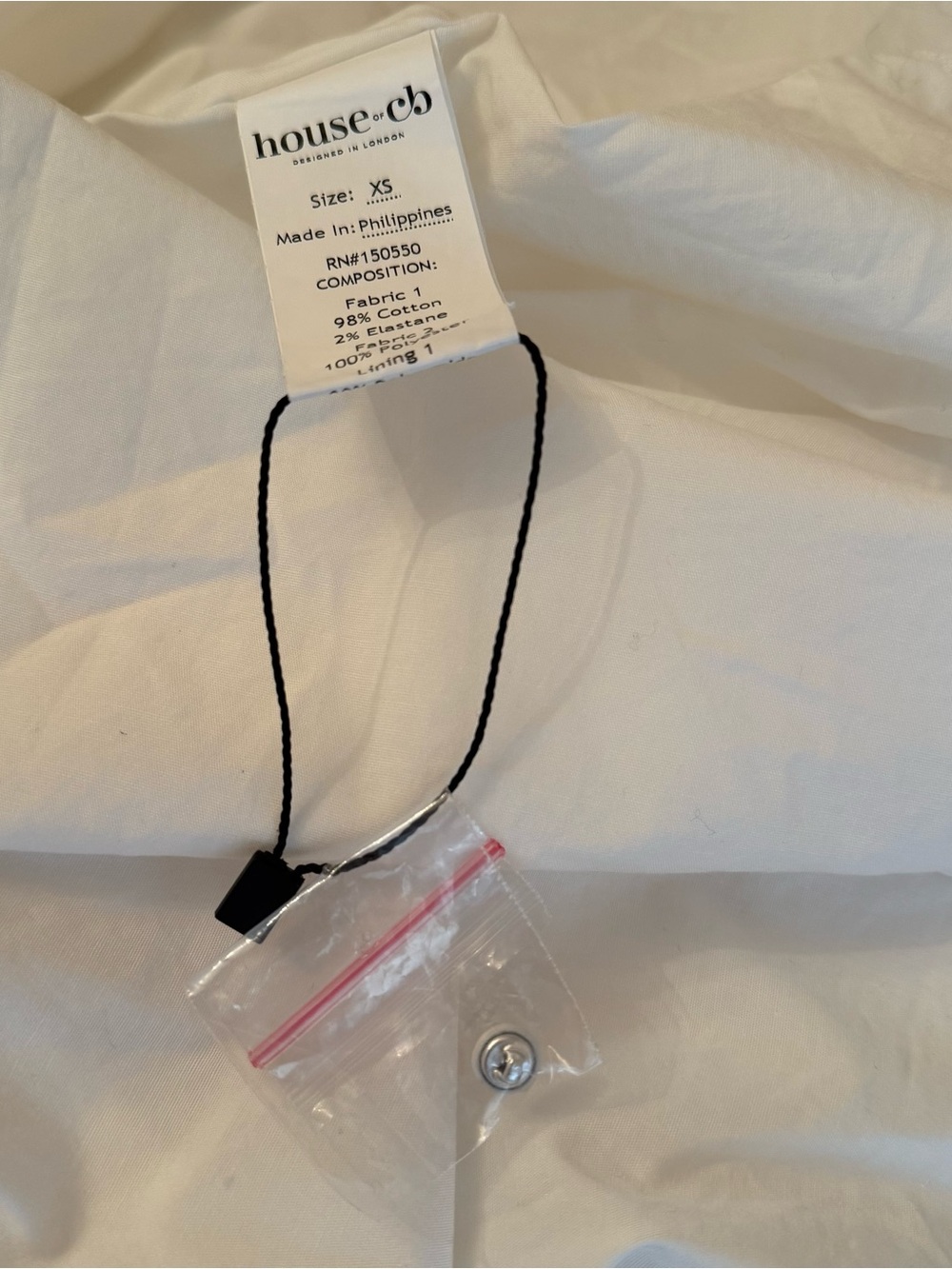 House of CB Solana White Cotton Waist Cinch Midi Sundress - Picture 8 of 8